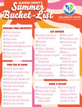 Alachua County Summer Bucket List